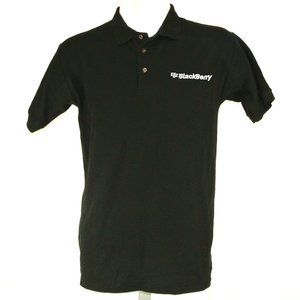 BLACKBERRY Black Polo Shirt Employee Uniform NEW Size XL
